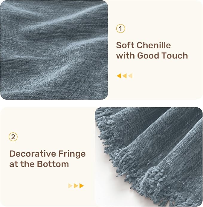 Sectional Couch Covers, 2 Pieces Washable L Shaped Couch Covers Sofa Blanket for Dogs Pet Friendly Sectional Sofa Slipcovers Furniture Covers,71"x 102"+ 71"x 110",(Large,Dusty Blue)