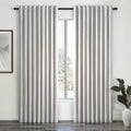 Extra Wide Total Blackout 96 Inch Curtains 70 Inches Wide for Living Room 2 Panels Modern Linen Blackout Curtain for Large Window Treatment Privacy Thermal Drapes Rod Pocket Pleated 72"W x 96"L Grey