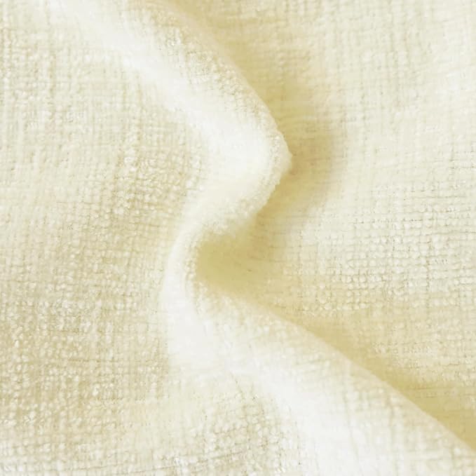 CaliTime Throw Pillow Covers Decorative 16 X 26 Inches Pack of 2 Cozy Chenille Cushion Cases for Couch Sofa Bed Living Room Home Beige