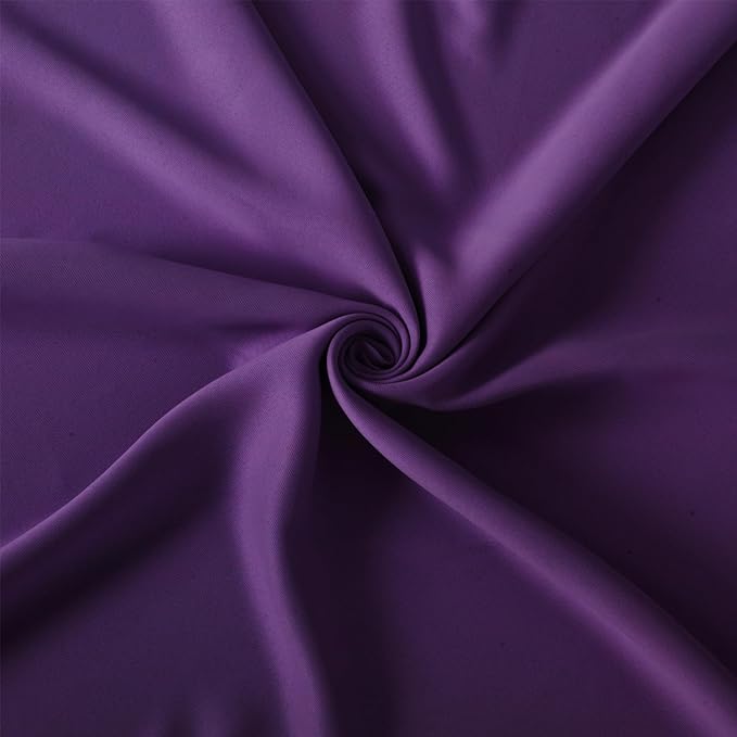LEMOMO Purple Thermal Blackout Curtains/42 x 95 Inch/Set of 2 Panels Room Darkening Curtains for Bedroom