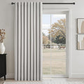 Extra Wide Total Blackout 96 Inch Curtains 72 Inches Wide for Living Room Grey Beige Pleat Linen Blackout Curtain for Large Window Treatment Privacy Thermal Drapes Rod Pocket(72"W x 96"L 1 Panel)