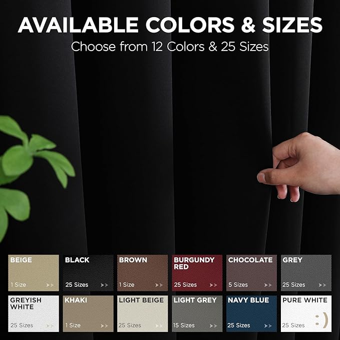 Joydeco Blackout Door Curtain for Doorway Privacy 80 Inches Long, Grommet Closet Curtain for Open Closet, Room Divider for Bedroom Living Room (Black, 32Wx80L, 1 Panel)