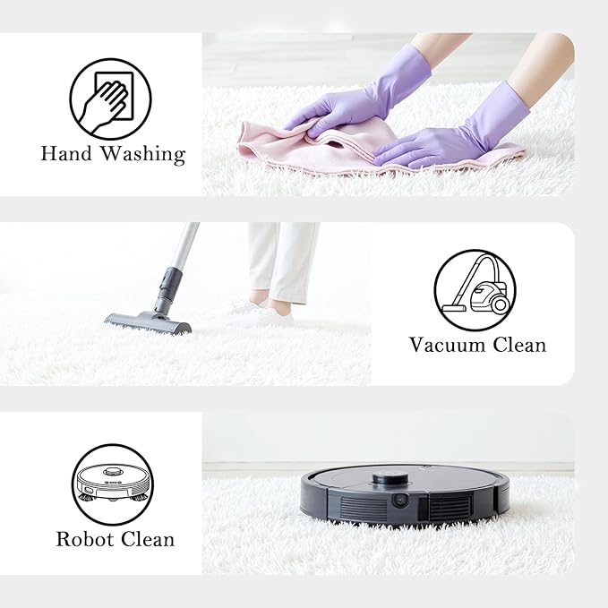 3x5 Rug, Bedside Preppy Dorm Area Rug, College Essentials Small Carpets for Bedroom, Anti Slip Fluffy White Living Room Rugs Home Decor Aesthetic(3 x 5, White)