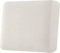 H.VERSAILTEX Super Stretch Individual Seat Cushion Covers Sofa Covers Couch Cushion Covers Slipcover Sets Thick Jacquard Textured Twill Fabric (1 Piece Chair Cushion Cover, Ivory)