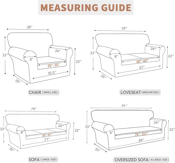 Easy-Going 100% Waterproof Chair Couch Cover, Dual Waterproof Sofa Cover, Stretch Jacquard Sofa Slipcover, Leakproof Furniture Protector for Kids, Pets, Dog and Cat (Chair, Dark Gray)