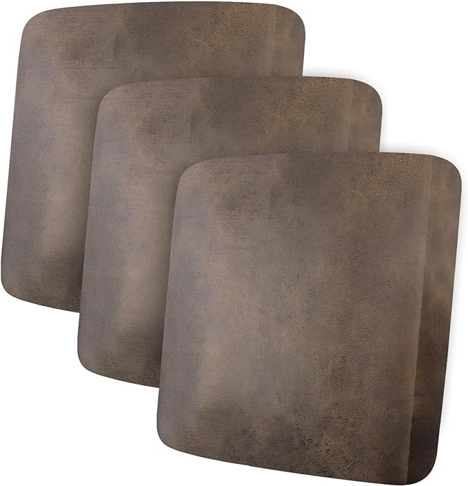 Leather Look Couch Cushion Covers Sofa Seat Slipcovers Sets Couches Furniture Protector for Sectional Armchair Loveseat Pets Kids Stretch Spandex Fabric (3 Cushion Sofa, Brown)