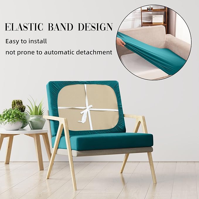 Outdoor Cushion Covers Set,14PCS Patio Furniture Couch Seat Slipcovers, Replacement for Sofa Sectional Chair(Cover，Only)