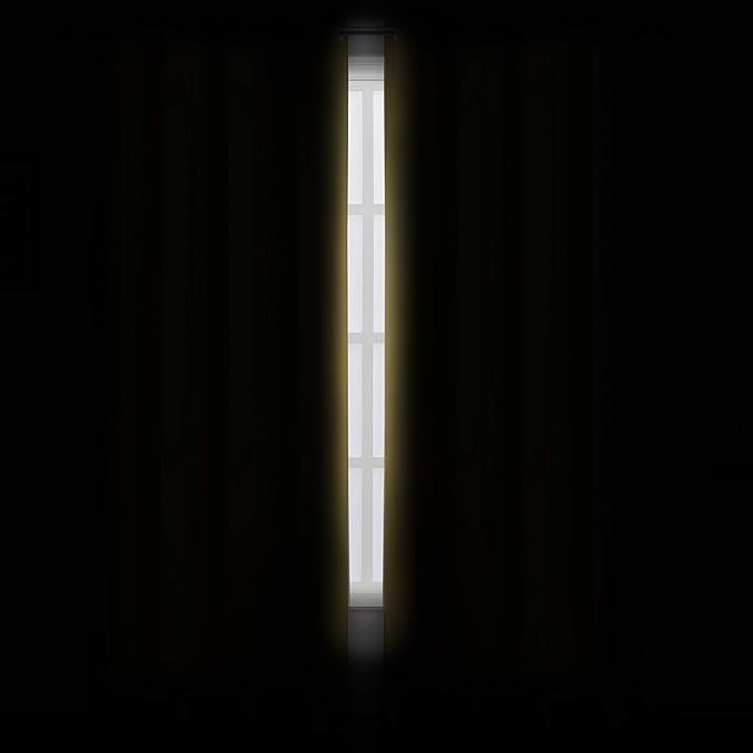 LEMOMO Yellow Thermal Blackout Curtains/42 x 72 Inch/Set of 2 Panels Room Darkening Curtains for Bedroom