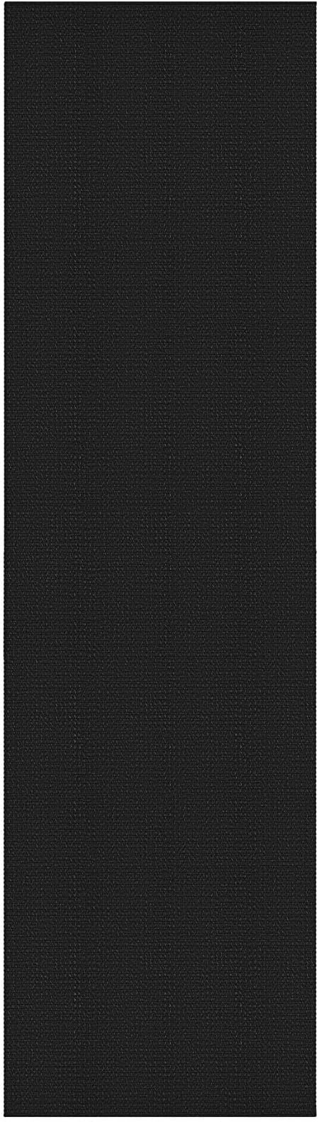 KOZYFLY Extra Long Runners for Hallways 3x20 ft Washable Kitchen Runner Non Slip Rubber Backed Hallway Rug Cotton Entryway Runner Rug Floor Carpet for Indoor Hall, Kitchen, Stair, Black/Dark Grey