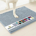 Muddy Mat® | Super Absorbent Door Mat Indoor, Microfiber Quick Dry Chenille Entryway Rug, Non-Slip Front Door Mat, Indoor Mats for Entryway, Machine Washable Pet Rug, Baby Blue 24"X36"