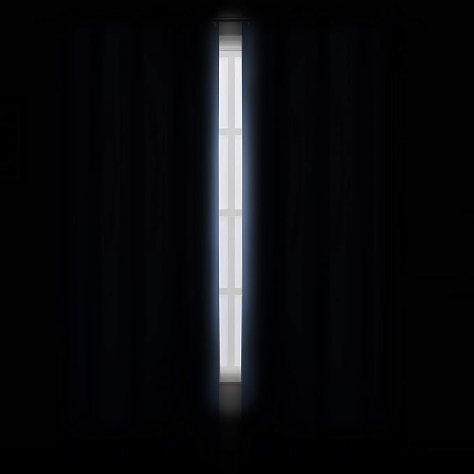 LEMOMO Sky Blue Thermal Blackout Curtains/42 x 95 Inch/Set of 2 Panels Room Darkening Curtains for Bedroom