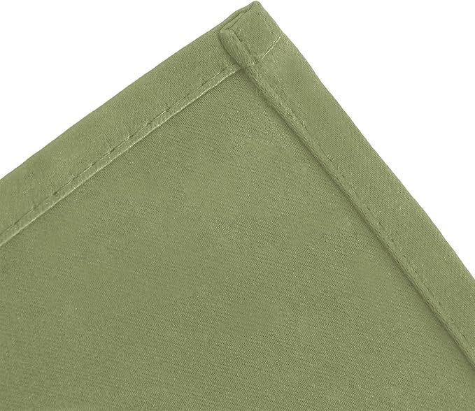 LEMOMO Blackout Curtains 52 x 84 inches Long Sage Green Curtains Set of 2 Panels Thermal Insulated Room Darkening Curtains for Bedroom