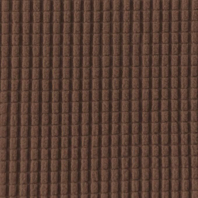 Easy-Going Stretch Oversized Sofa Slipcover 1-Piece Sofa Cover Furniture Protector Couch Soft with Elastic Bottom for Kids, Polyester Spandex Jacquard Fabric Small Checks Brown