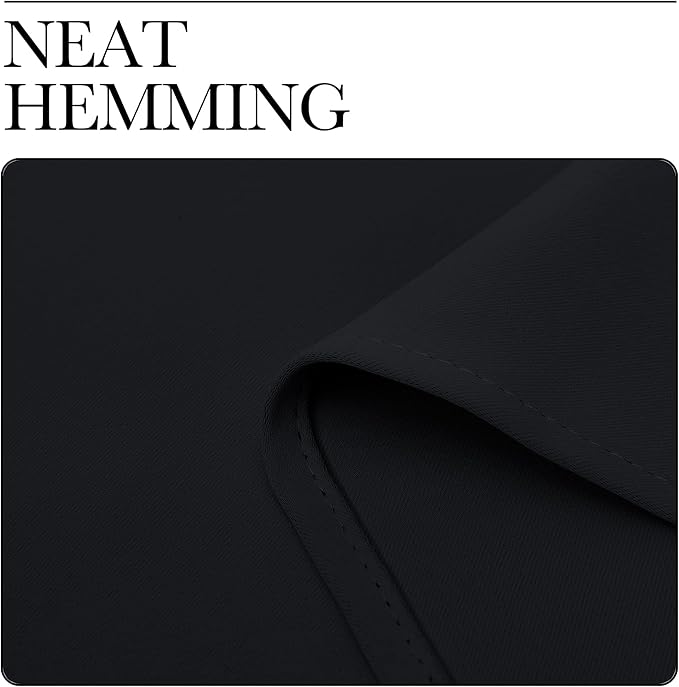 NICETOWN Short Curtains, Black Out RV Bunk Panels for Kitchen - Energy Smart Decoration Thermal Insulating Blackout Drapes/Draperies for Small Window (2 Panels, 34 inches Wide by 30 inches Long)