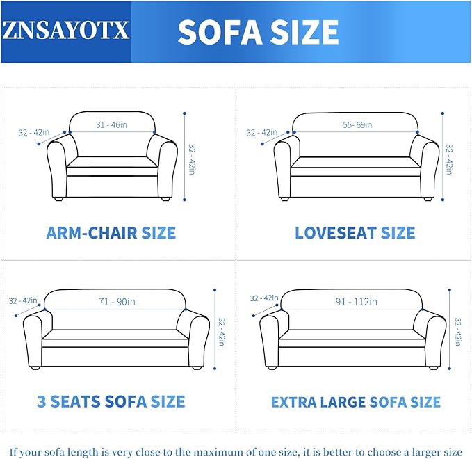 ZNSAYOTX 1 Piece Jacquard Couch Covers for 2 Cushion Couch High Stretch Loveseat Slipcover for Pets Dogs Anti Slip Love Seat Sofa Slipcover Furniture Protector (Loveseat, Peacock Blue)