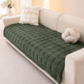 Couch Cover for Dogs Washable, Fuzzy Pet Couch Covers for 3 Cushion Sofa Pet Friendly, Non Slip Sofa Cover (Green, 35" x 70.9"/90 x 180cm)