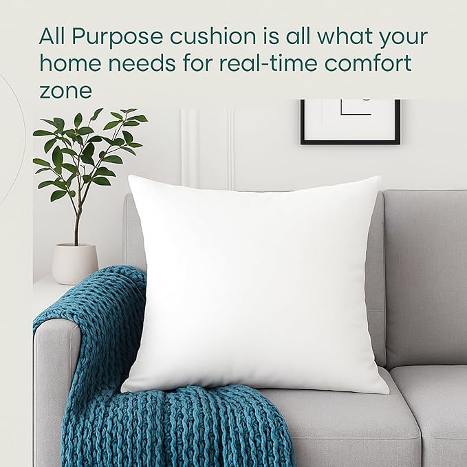 LANE LINEN 12x20 Pillow Insert - Set of 4 White Decorative Pillow for Sofa Bed, Fluffy Pillow Inserts for Throw Pillow Covers, Throw Pillows for Bed, Couch Pillows for Living Room, Bed Pillows