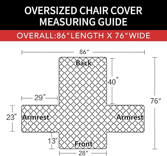 Easy-Going Oversized Chair Sofa Slipcover Reversible Sofa Cover Water Resistant Couch Cover Furniture Protector Cover with Elastic Straps for Pets Dog (Oversized Chair, Brown/Beige)