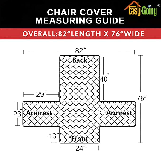 Easy-Going Chair Sofa Slipcover Reversible Sofa Cover Water Resistant Couch Cover Furniture Protector Cover with Elastic Straps for Pets Kids Children Dog Cat (Chair, White/White)