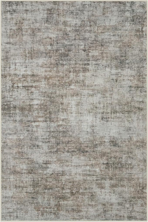 5x7 Area Rugs Washable Rug: Modern Abstract Living Room Rug Soft Anti-Skid Thin Carpet Indoor Floor Non-Shedding Carpets for Bedroom Dining Room Farmhouse Nursery Home Office Brown Black