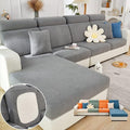 Soothing Home Sofa Covers, Sofa Hero Covers, Wear-Resistant Universal Couch Covers Washable Stretch Sectional Couch Cushion Covers (Grey,Extra Large Seat Cover)