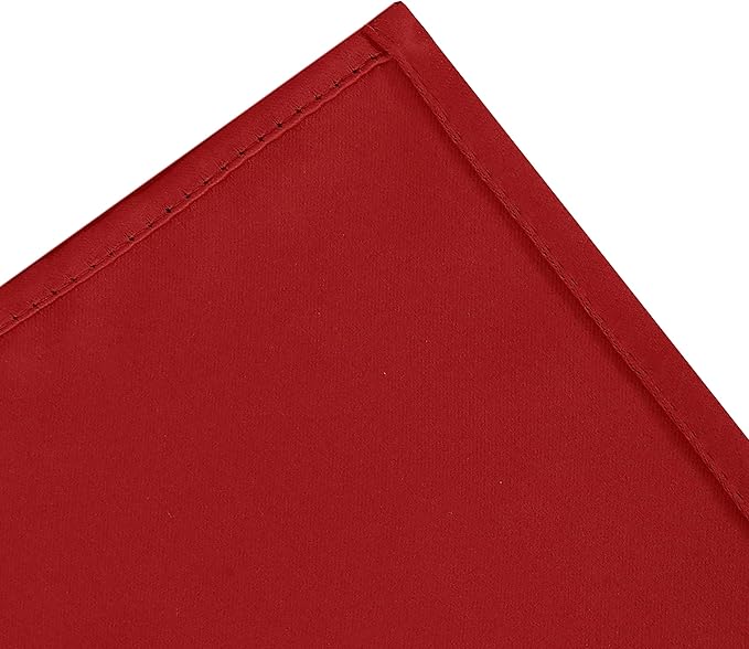 LEMOMO Red Blackout Curtains/52 x 72 Inch/Set of 2 Panels Room Darkening Curtains for Bedroom