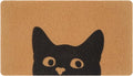 UINI Door Mat Outdoor Indoor Welcome Mats, Cute Cat Front Doormat, Non Slip Durable Entrance Rugs for Front Door, Inside Outside Entry, Porch, Resist Dirt, 17" x 30", Easy to Clean