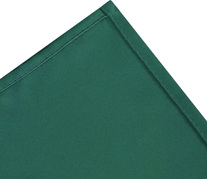 LEMOMO Dark Green Thermal Blackout Curtains/52 x 108 Inch/Set of 2 Panels Room Darkening Curtains for Bedroom