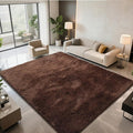 Shag Area Rugs for Bedroom Living Room,5X8 Ultra Soft Fluffy Area Rugs for Dorm, Indoor Carpet Nursery Rugs for Kids Room Home Decor,Brown