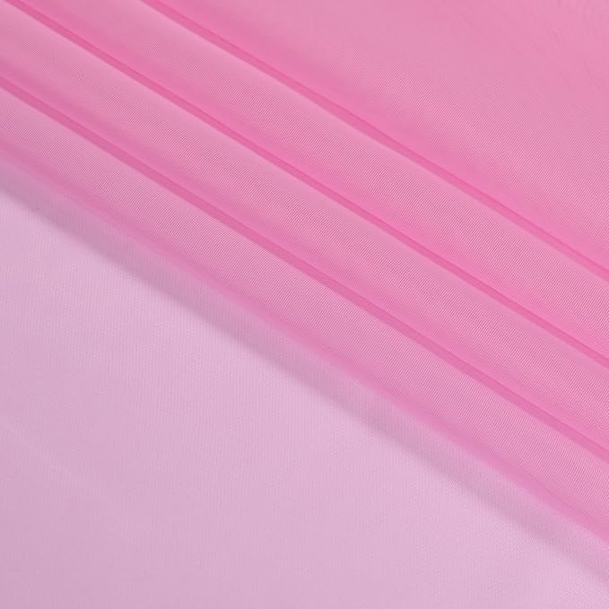 OWENIE Pink Sheer Curtains 96 Inch Length, Elegant Sheer Curtains for Bedroom, Window Voile Sheer Curtain Panels/Drapes/Treatment for Living Room, 2Pcs, Each 42" W x 96" L