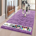 Muddy Mat® | Super Absorbent Door Mat Indoor, Microfiber Quick Dry Chenille Entryway Rug, Non-Slip Front Door Mat, Indoor Mats for Entryway, Machine Washable Pet Rug, Purple 24" x 72"