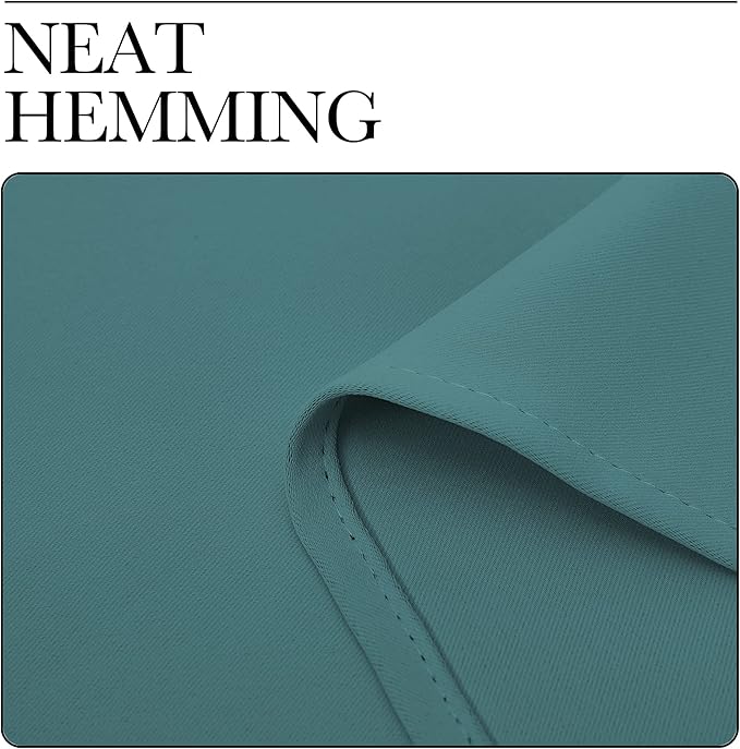 NICETOWN RV Blackout Curtains for Camper Windows, Sea Teal, 29" Wide by 50" Long, 2 PCs, Short Blackout Curtains & Drapes, Thermal Insulated Blackout Curtain Panels for Kids Room, Play Room
