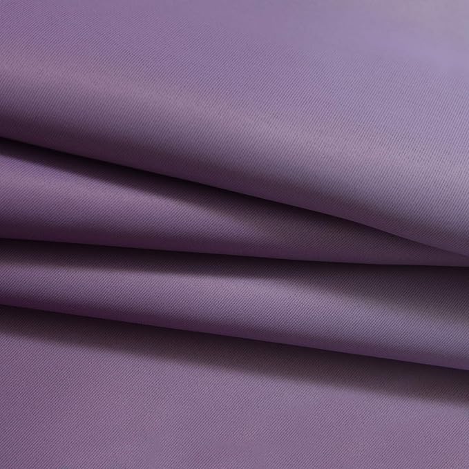 Yakamok Purple and Greyish White Ombre Curtain, Gradient Color Purple to White Curtain for Bedroom, Light Blocking Thermal Insulated Window Drape for Living Room(1 Panel, 52x84 Inch)