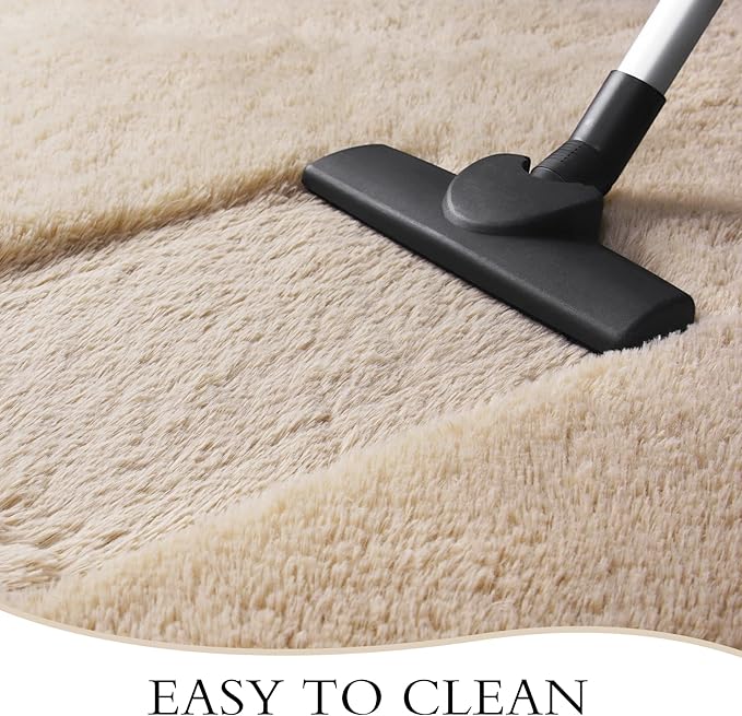 Chicrug Soft Runner Rugs for Bedroom Living Room Plush Fluffy Rug 3x10 Feet, Shag Furry Area Rug Carpet Non Shedding for Nursery Children Kids Girls Room Home Decorative, Camel