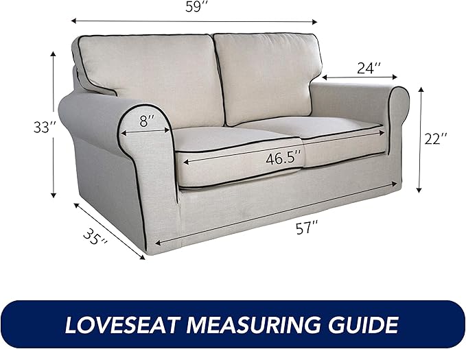 PureFit Super Stretch Sofa Slipcover – Spandex Non Slip Soft Couch Sofa Cover, Washable Furniture Protector with Non Skid Foam and Elastic Bottom for Kids, Pets （Loveseat, Deep Teal）