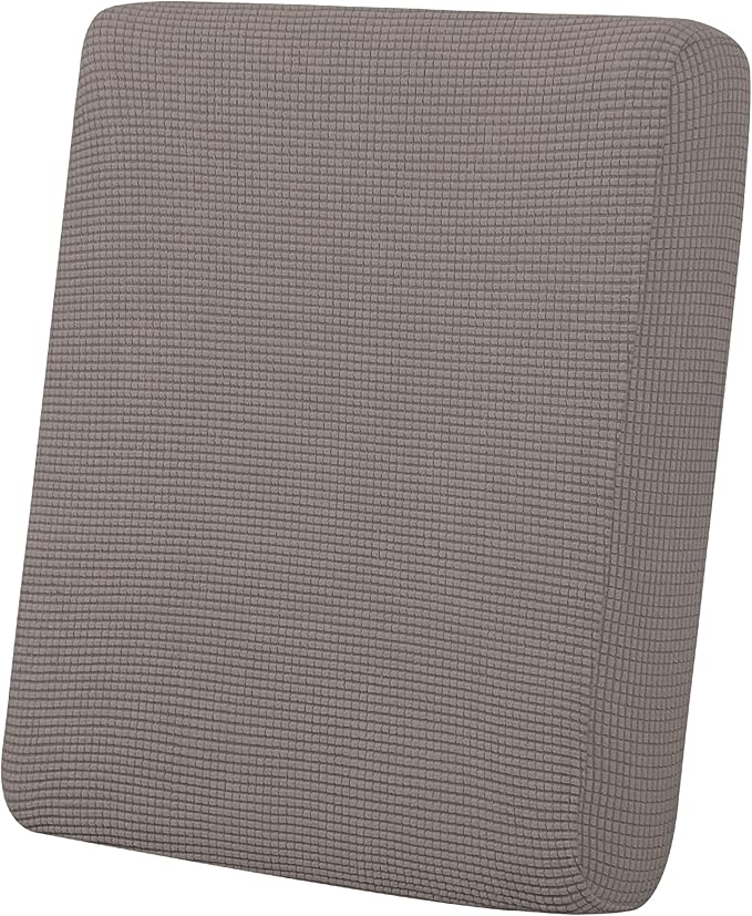 Easy-Going Stretch Cushion Cover Sofa Cushion Furniture Protector Sofa Seat Sofa slipcover Sofa Cover Soft Flexibility with Elastic Bottom(Chiar Cushion,Taupe)