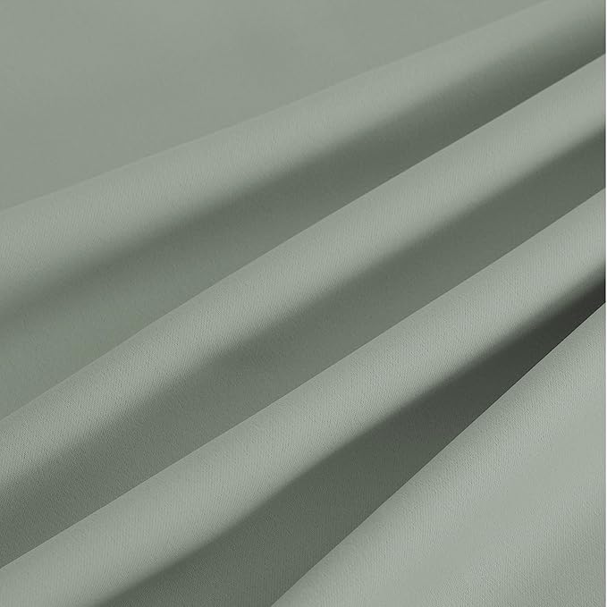 NICETOWN Blackout Curtains Grommet 2 Panels 72 Inches Long, Sage Green