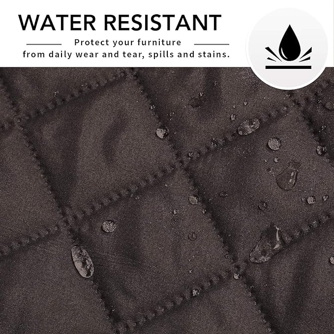 Easy-Going Sofa Slipcover L Shape Sofa Cover Sectional Couch Cover Furniture Protector Mat for Pets Dog Cat (Small,Chocolate/Chocolate)
