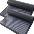 OLANLY Front Door Mat Indoor Outdoor Entrance, 2-Pack 47 x 23 Inch, Waterproof Heavy Duty Doormat, Fade Resistant, Low Profile, Easy Clean Patio Porch Welcome Floor Mats for Entry, Ash Grey