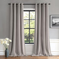 MIULEE Velvet Curtains Silver Light Grey Elegant Grommet Thermal Insulated Soundproof Room Darkening Curtains/Drapes for Classical Living Room Bedroom Decor 52 x 84 Inch Set of 2