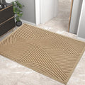 HIYARD Sturdy Front Door Mat, Absorbent Muddy Dirt Resist Welcome Door Mats Outdoor Indoor, Stain and Fade Resistant, Non-Slip Backing Entry Mat Low Profile Doormat for Entryway, 60×36, Beige