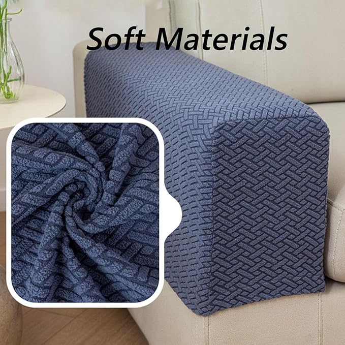 Soothing Home Sofa Covers, Sofa Hero Covers, Wear-Resistant Universal Couch Covers Washable Stretch Sectional Couch Cushion Covers (Pink,Arm Rest Covers 2pcs)
