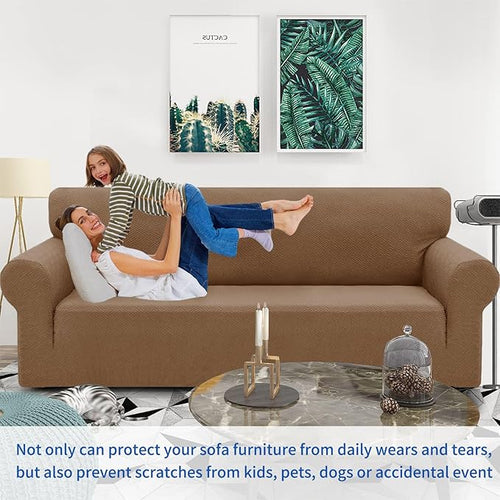 1 Piece Jacquard Chair Slipcovers – Small, New Pattern Light