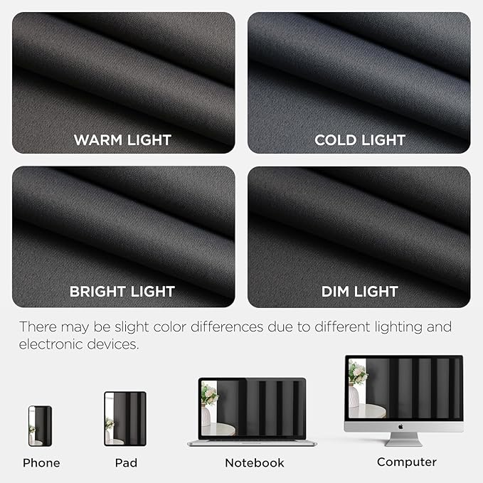 Joydeco Blackout Door Curtain for Doorway Privacy 84 Inches Long, Grommet Closet Curtain for Open Closet, Room Divider for Bedroom Living Room (Grey, 52Wx84L, 1 Panel)