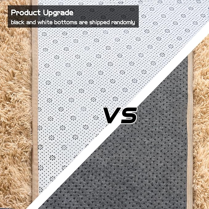 Pionblank Large Rug for Living Room 6x9 Feet, Modern Soft Shag Area Rug, Plush Fuzzy Carpet for Bedroom Girls Boys Room Home Nursery Teens Dorm Decor, Camel