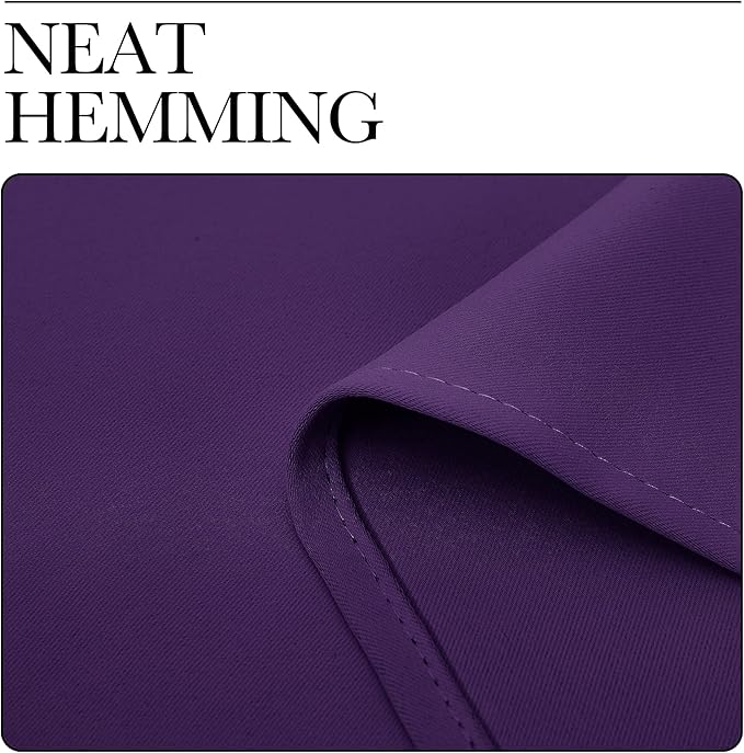 NICETOWN Purple Blackout Curtains 86 inches Long, Niose Reducing and Thermal Insulated Room Darkening Curtains for Girls Bedroom Living Room Window Decoration (55 inches Wide, 2 Panels)