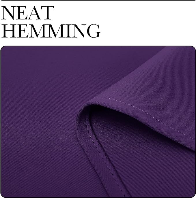 NICETOWN RV Blackout Curtains for Camper Windows, Royal Purple, 29" Wide by 40" Long, 2 PCs, Short Blackout Curtains & Drapes, Thermal Insulated Blackout Curtain Panels for Kids Room, Play Room