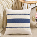 Fancy Homi Set of 1 Dusty Blue Vintage Decorative Throw Pillow Covers 18x18 Inch for Couch Bed Sofa Chair Bedroom, Rustic Retro Square Cushion Case, Modern Farmhouse Boho Living Room Decor Indoors