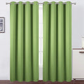 LEMOMO Blackout Curtains 66 x 95 inch/Light Green Curtains Set of 2 Panels/Thermal Insulated Room Darkening Bedroom Curtains