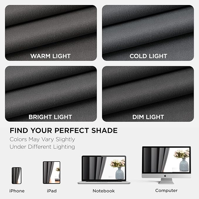 Joydeco Blackout Curtains 120 Inch Length 2 Panels Set, Thermal Insulated Long Curtains& Drapes 2 Burg, Christmas Drapes for Living Room Bedroom Window
